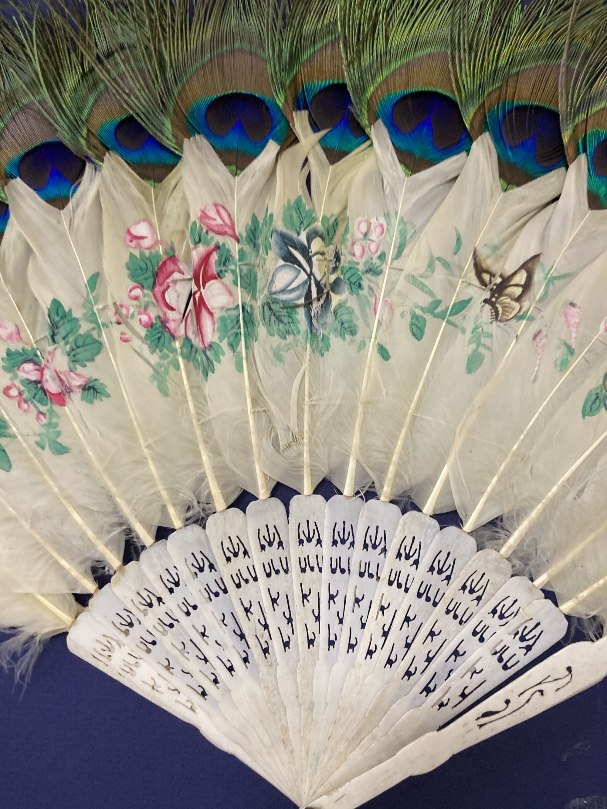 A Victorian bone fan